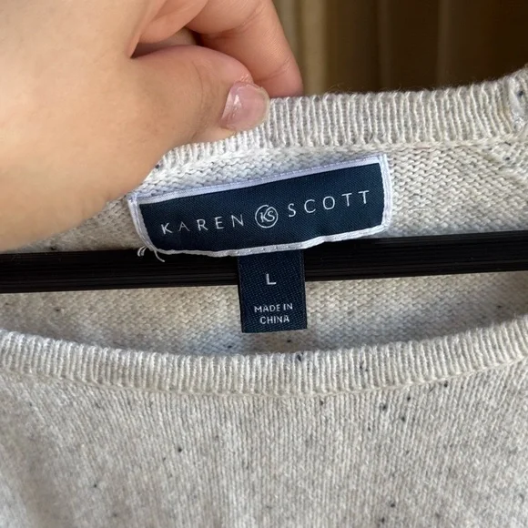 Karen Scott Curved Hem Sweater | Large - Picture 2 of 7